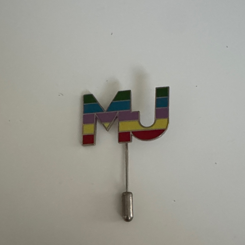 Marc Jacobs Silver Logo Pin